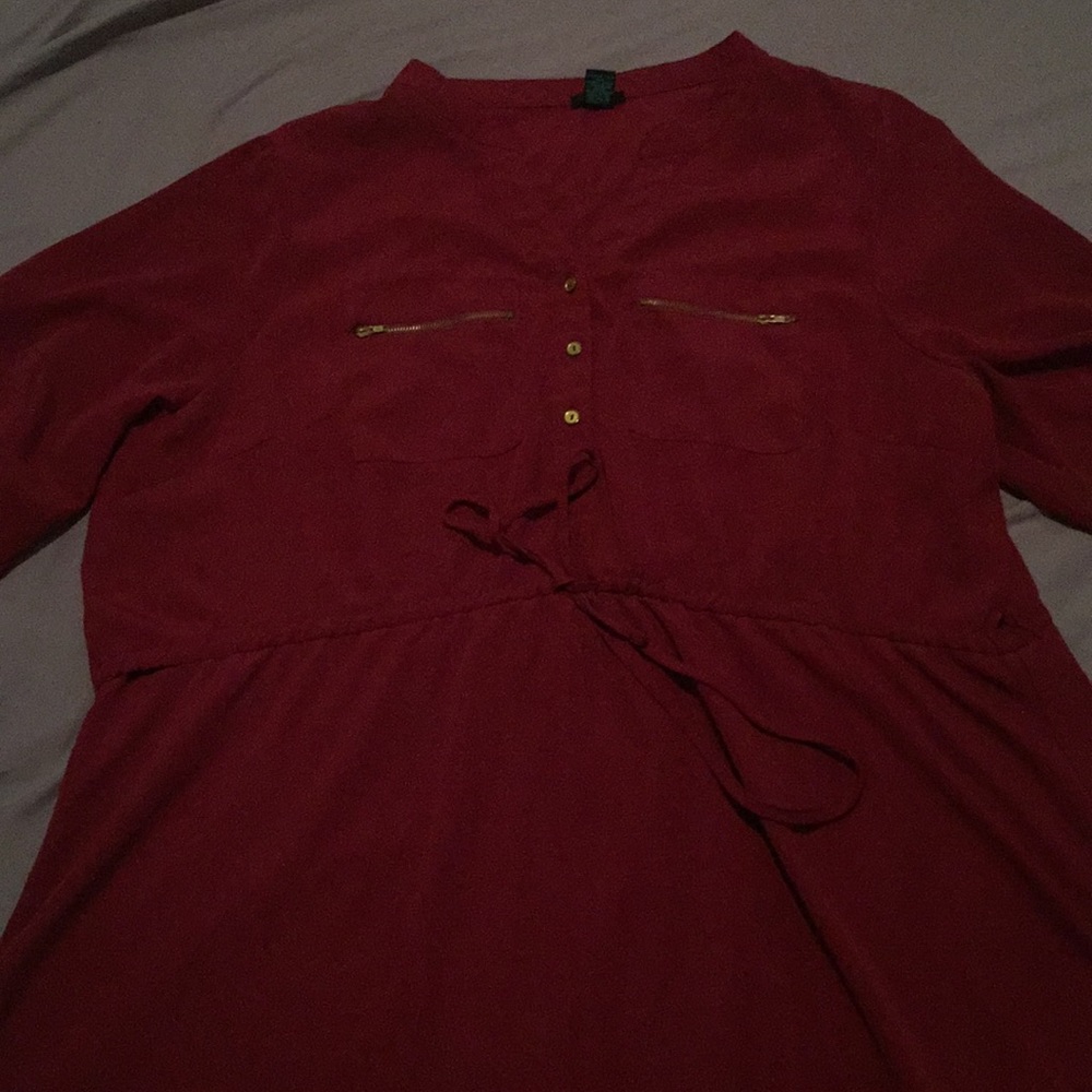Rue 21 2x maroon dress